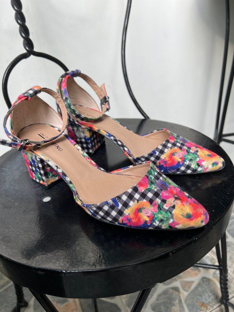 Call it spring floral heels new arrivals
