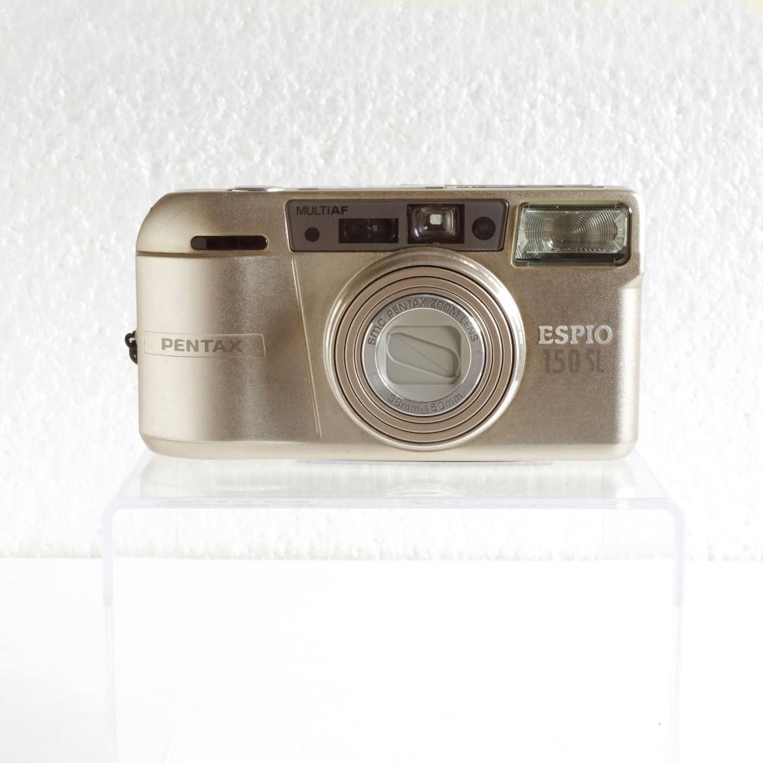 Camera (Category: Cameras) located in Singapore. Submitted by yan33sg (Listing ID 1301775527, Image 1). Description: Pentax ESPIO 150SL (Film Camera) $90.00 * Conditions : Used New battery loaded. Tested everything else works fine only the lens cover could not open and need servicing. * Meet up at Sembawang MRT Station, other MRT station add $3 * No exchange and or refund .