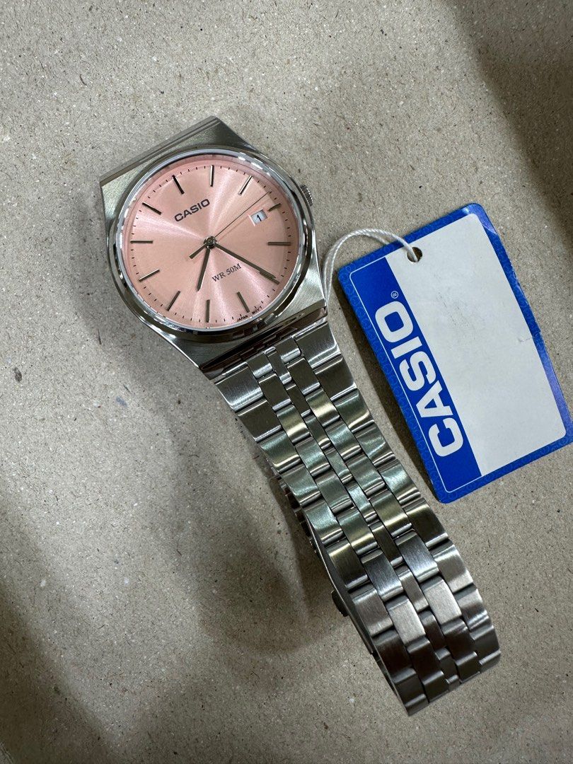 Casio MTP-B145D-4A (Category: Men's Watches) located in Manila. Submitted by seikowatchfactory (Listing ID 1301684863, Image 3). Description: BNIB 10/10 Model: MTP-B145D-4A Price: 3000 pesos Specifications: Size of Case: 40 x 35 x 7.4mm Total Weight: 82g Approx. Battery Life: 3 years on SR621SW Regular Timekeeping 50m Water Resistance Date display Mineral Glass Stainless Steel One-Touch Triple fold clasp Case/Bezel: Two tone Quartz Movement Selle