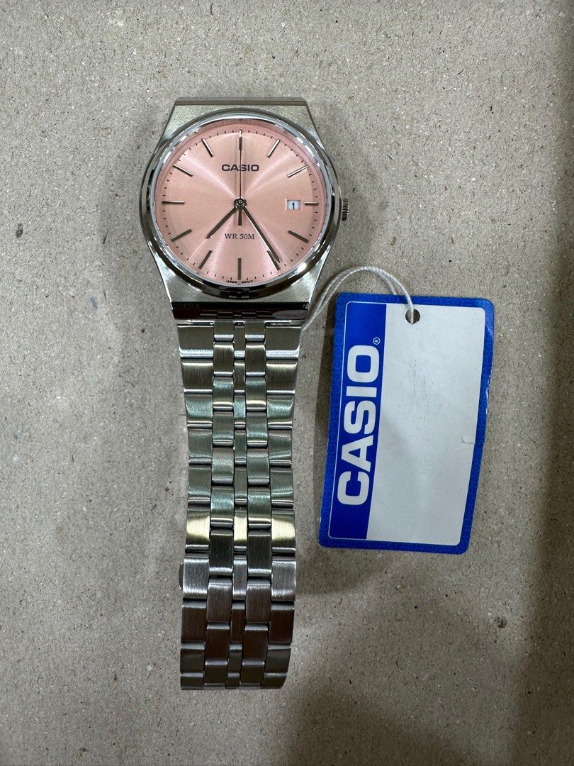 Casio MTP-B145D-4A (Category: Men's Watches) located in Manila. Submitted by seikowatchfactory (Listing ID 1301684863, Image 1). Description: BNIB 10/10 Model: MTP-B145D-4A Price: 3000 pesos Specifications: Size of Case: 40 x 35 x 7.4mm Total Weight: 82g Approx. Battery Life: 3 years on SR621SW Regular Timekeeping 50m Water Resistance Date display Mineral Glass Stainless Steel One-Touch Triple fold clasp Case/Bezel: Two tone Quartz Movement Selle