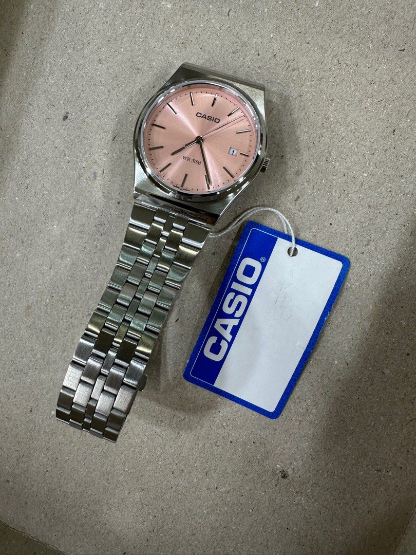 Casio MTP-B145D-4A (Category: Men's Watches) located in Manila. Submitted by seikowatchfactory (Listing ID 1301684863, Image 2). Description: BNIB 10/10 Model: MTP-B145D-4A Price: 3000 pesos Specifications: Size of Case: 40 x 35 x 7.4mm Total Weight: 82g Approx. Battery Life: 3 years on SR621SW Regular Timekeeping 50m Water Resistance Date display Mineral Glass Stainless Steel One-Touch Triple fold clasp Case/Bezel: Two tone Quartz Movement Selle
