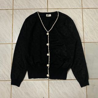 CELINE PARIS Knitted Cardigan Sweater