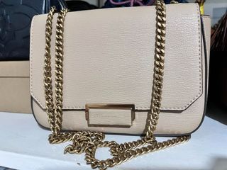 Charles and Keith Chain Strap Shoulder Bag - Beige