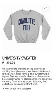 Charlotte Folk University Sweater