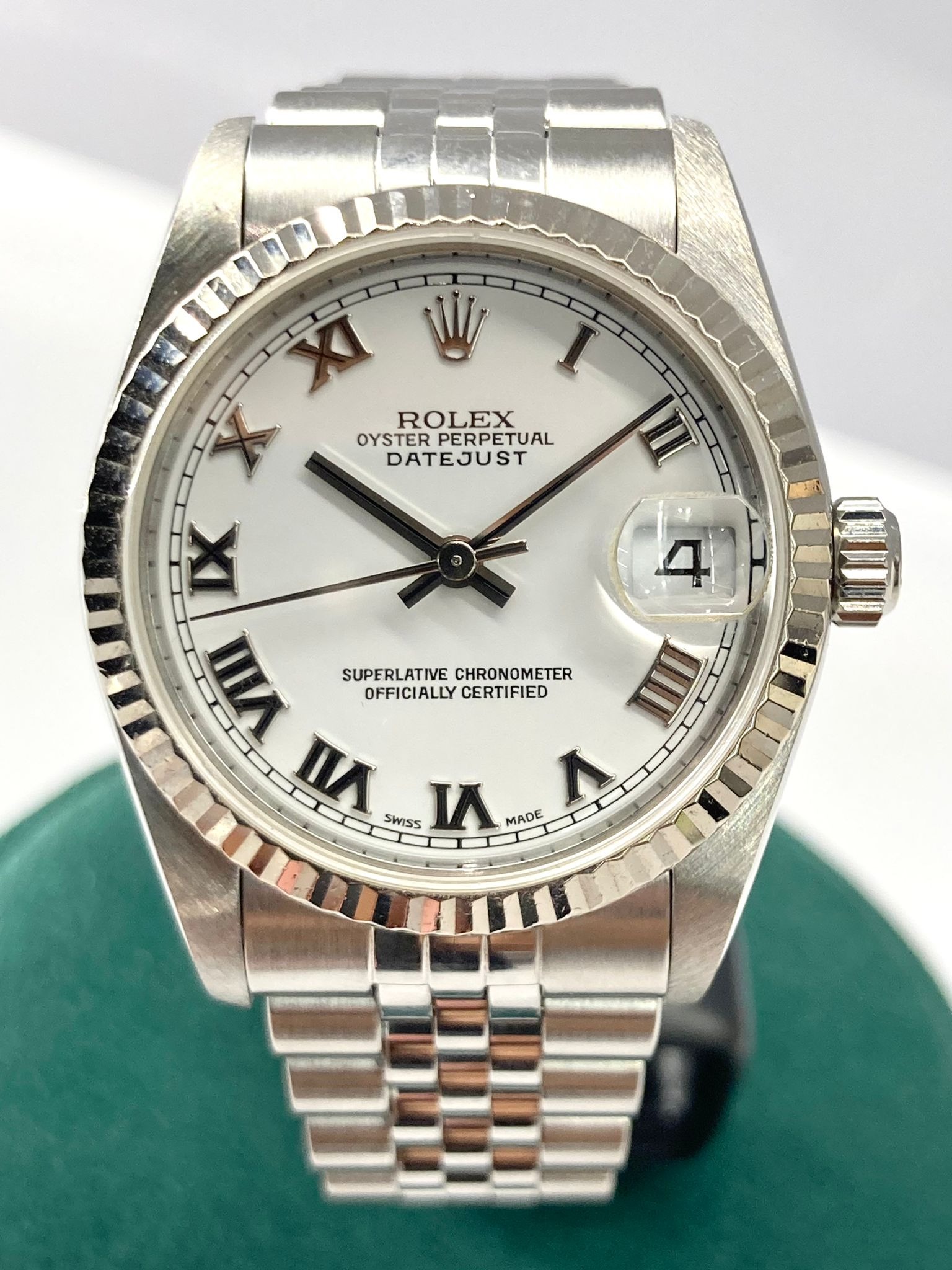 CHEAPEST Rolex DateJust 31 ref 78274 in White Roman Dial 2002 Luxury Watches on Carousell