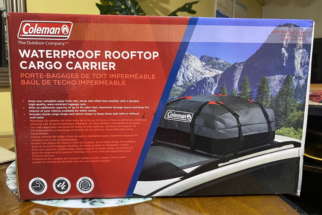 Coleman Waterproof Rooftop Cargo Carrier Car Parts Accessories Other Automotive Parts and Accessories on Carousell