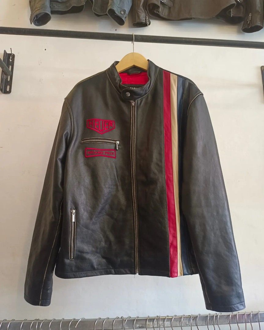Tag heuer leather jacket cheap