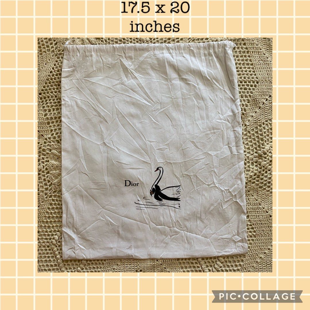 Dior swan dust bag deals