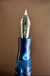 Edison Collier Fountain Pen - Steel Blue (F)