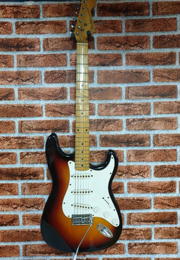 Fender Stratocaster Electric Guitar (Category: Musical Instruments) located in Manila. Submitted by racz03 (Listing ID 1301710121, Image 1). Description: Selling my Personal Fender Stratocaster Electric Guitar. Very Low Action. slightly Negotiable upon Checking..
