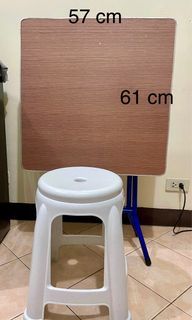 Folding table with monoblock chair