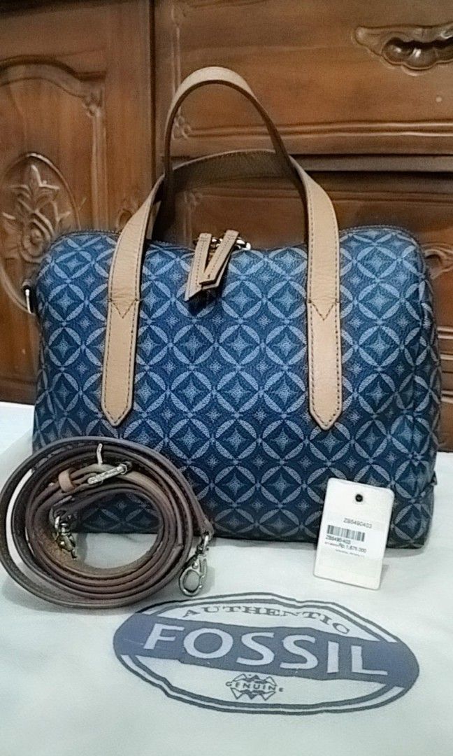 FOSSIL SYDNEY SATCHEL MULTI BLUE