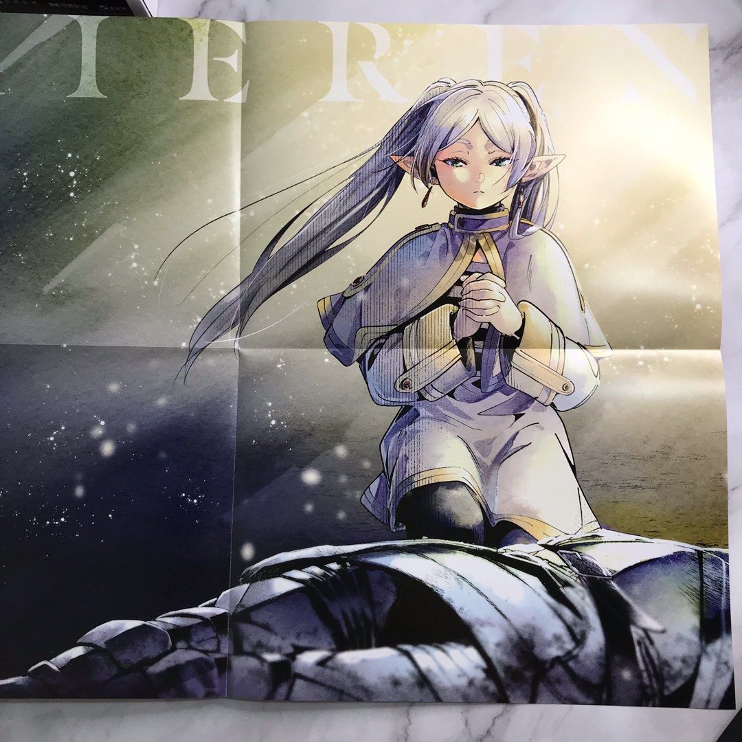 Frieren double-sided poster (Category: Art & Prints) located in Lapu Lapu. Submitted by vdelulucollects (Listing ID 1301850137, Image 2). Description: Size (as displayed): 32 x 59.3 cm From Japan | bought on Melonbooks.