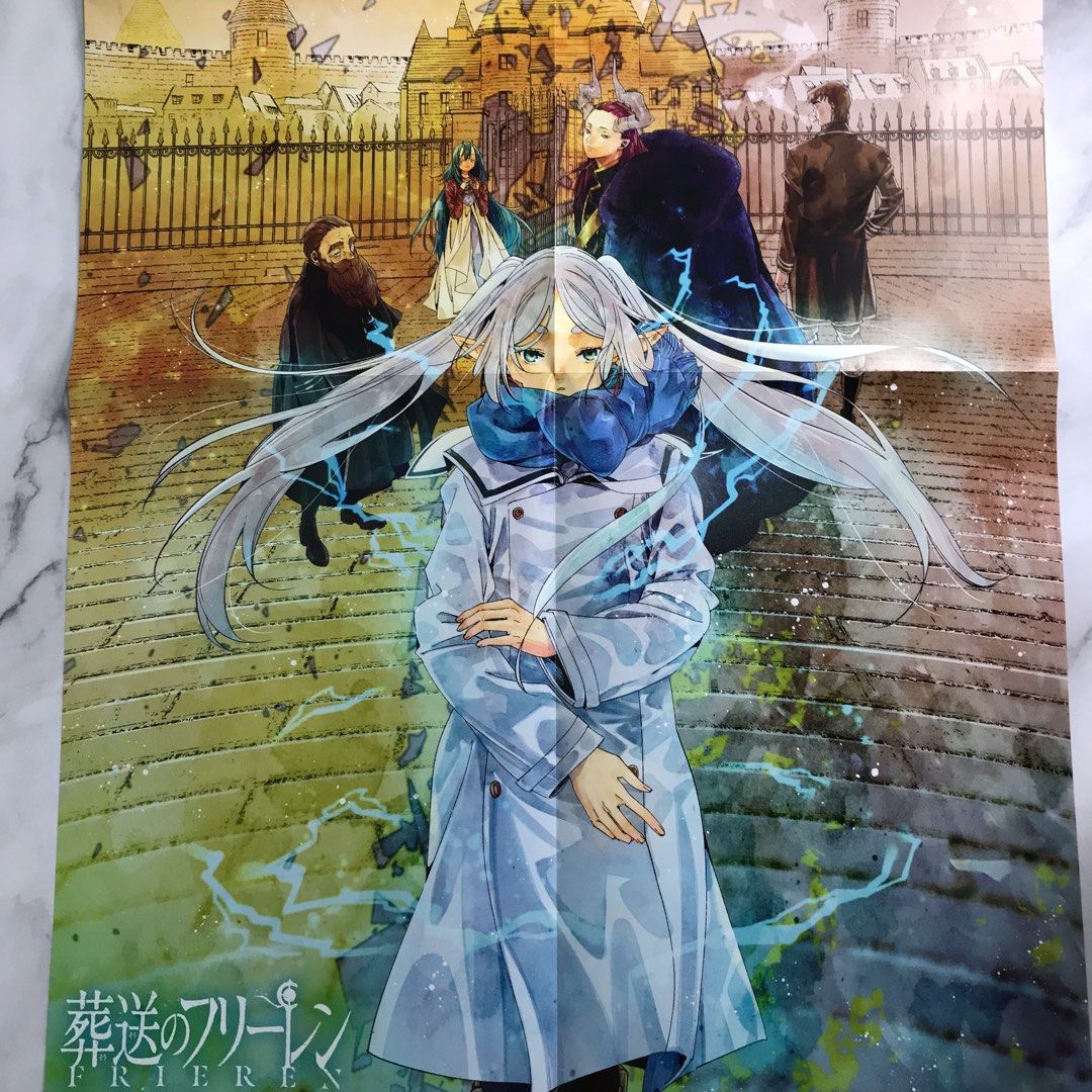 Frieren double-sided poster (Category: Art & Prints) located in Lapu Lapu. Submitted by vdelulucollects (Listing ID 1301850137, Image 1). Description: Size (as displayed): 32 x 59.3 cm From Japan | bought on Melonbooks.