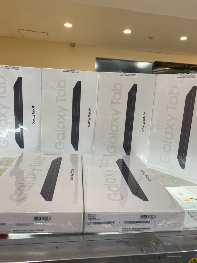 Galaxy Tab A9 (Category: Android) located in Pasig City. Submitted by melissaomb01623 (Listing ID 1301717863, Image 2). Description: Galaxy Tab A9 4gb Ram 64gb Rom Brand new sealed 1 year warranty in samsung 📌pick up store in greenhills shopping center 📌we do cod in metro manila and near provinces just add sf only 📌we ship nationwide via LBC 💯we accept swap/trade in 📌we accept credit card/ggives 📌for fast transaction make a call 09102326423