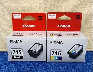 Genuine Canon Pixma 745 and 746 Ink Cartridge PG-745 CL-746 (Set)