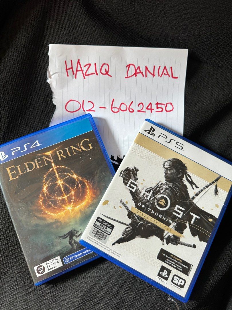 Ghost Of Tsushima & Elden Ring, Video Gaming, Video Games, PlayStation