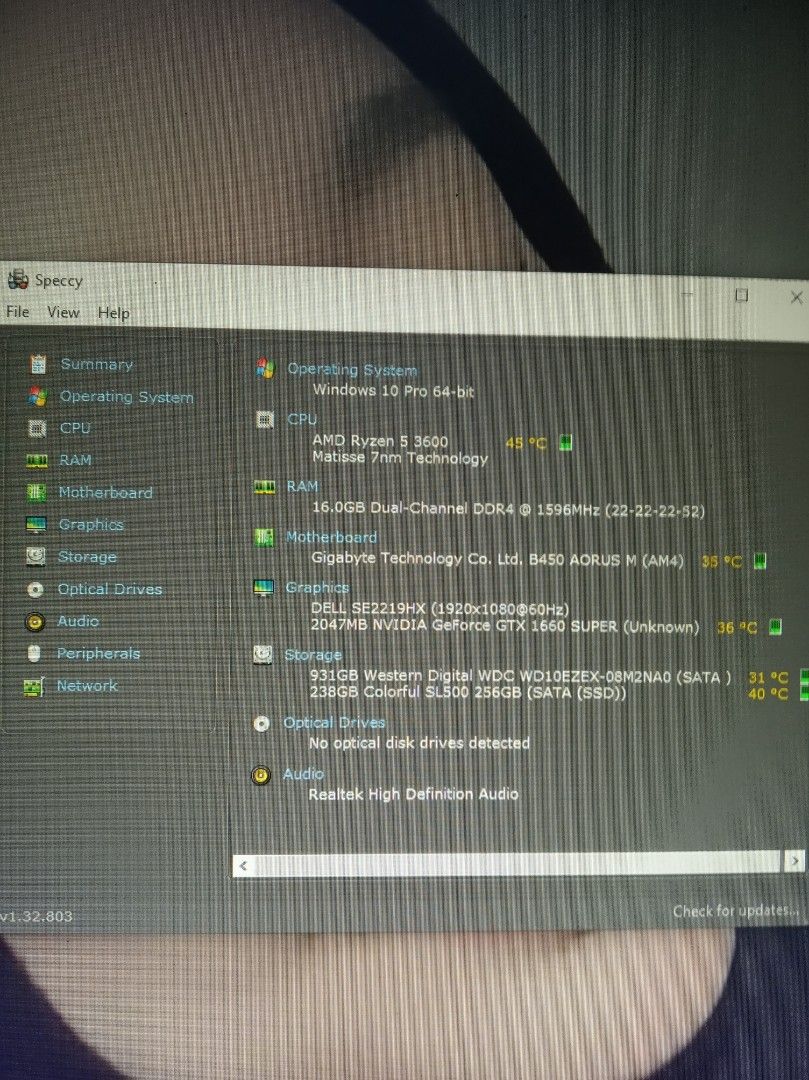 Gtx1660super pc (Category: Desktops) located in Ampang. Submitted by bujimun (Listing ID 1301738607, Image 2). Description: ryzen 53600 16gb ram ddr4 b4350 aorus motherboard 1tb hdd 256gb ssd gtx1660 super 0182248226 pickup/lalamove area ampang kl/cheras.