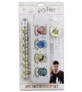 Harry Potter 4pc Tin Stationery Set