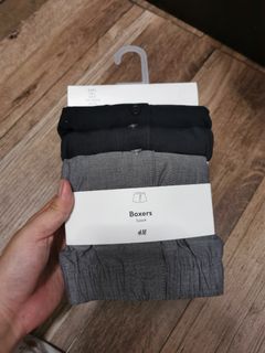 H&M 3-pack woven cotton boxer shorts