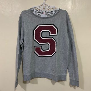 H&M Gray “S” Sweater