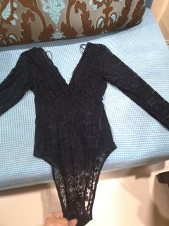 H&M Sheer Lace Blouse US S