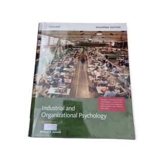 Industrial and Organizational Psychology (8th edition) by Aamodt