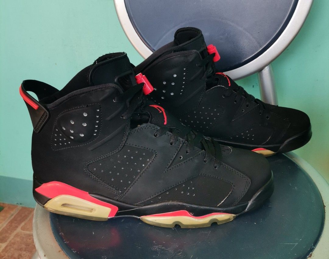 J6 High Black Infrared Size 10 US Men s Fashion Footwear Sneakers on Carousell