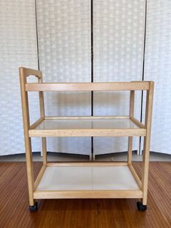 JAPAN SURPLUS FOOD TROLLEY IN GOOD CONDITION  SIZE: L23.3 x 13W x H 26 inches Code 0022