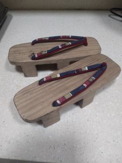 Japanese geta wooden samurai slippers