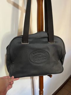 Lacoste Black leather shoulder bag