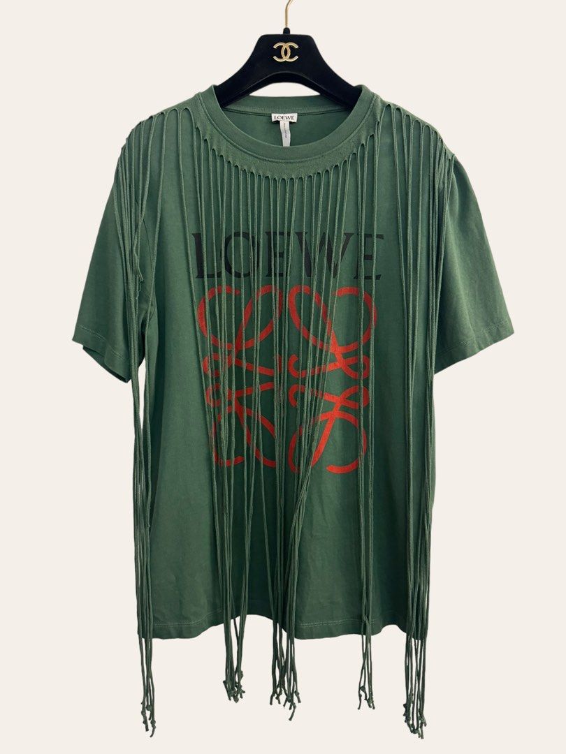 Loewe fringe t shirt store