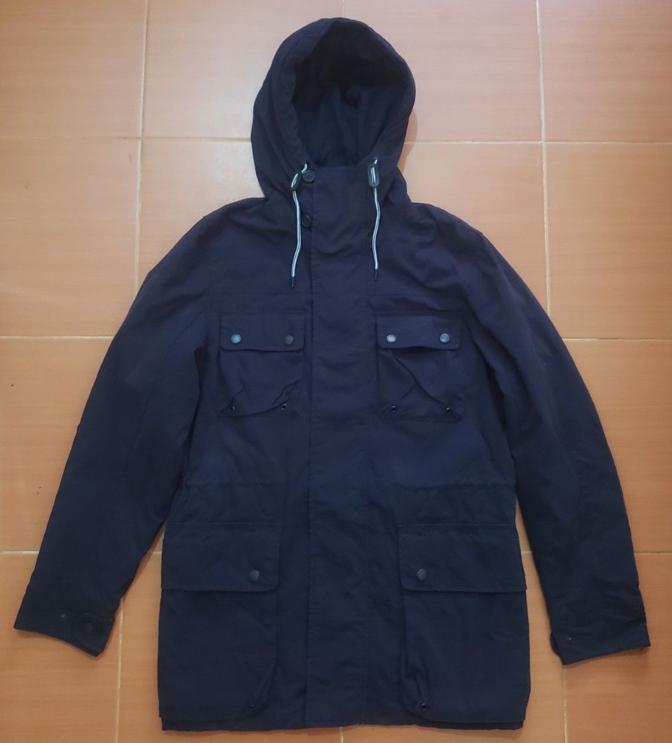 L.O.G.G BY H M MEN BLUE HOODED PARKA STYLE JACKET Community on Carousell