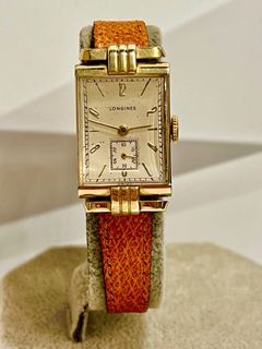 LONGINES 10k Gold-filled Tank Art Deco Vintage Unisex Preloved Watch