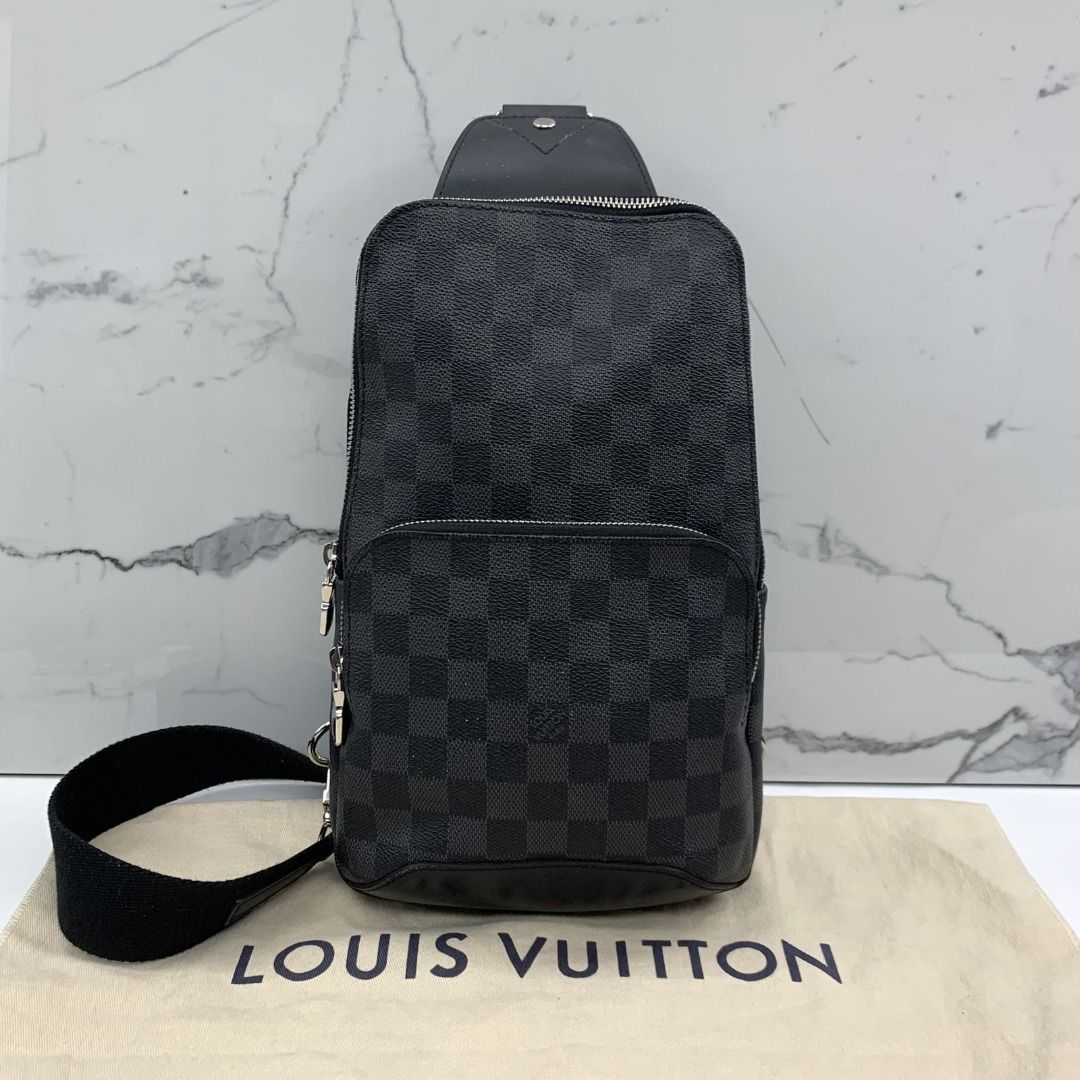 LOUIS VUITTON N41719 DAMIER GRAPHITE BAG AVENUE SLING BAG 247017860 WE