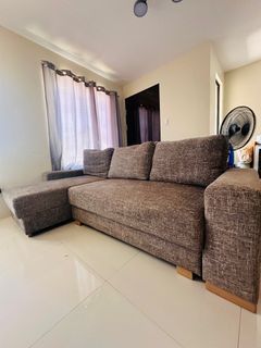 L-shape sofa bed with storage