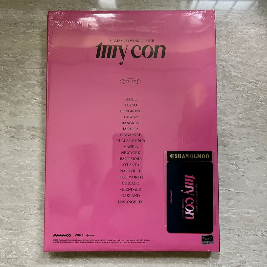 MAMAMOO MY CON Seoul Encore All Package Official Photobook Photocard ...
