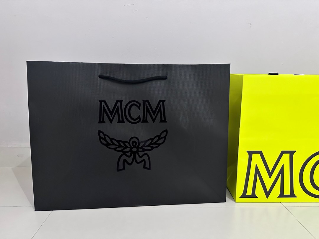 Mcm paper bag hot sale