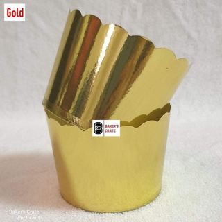 Metallic Muffin Cups - Gold (2oz/3oz)