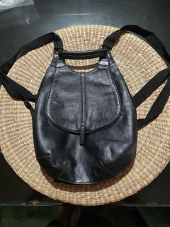 Mini leather backpack