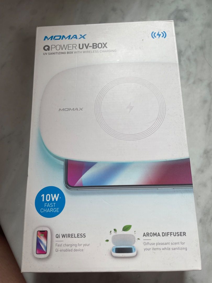 MOMAX UV-Box 無線充電紫外光消毒盒, 家庭電器, 其他家庭電器