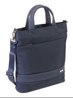 NAVA Midnight Blue Tote Laptop Ipad Hand Bag with Shoulder Strap