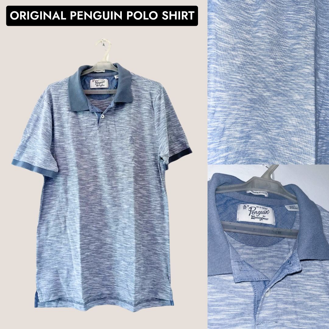 Original Penguin Polo Shirt (Category: Tshirts & Polo Shirts ) located in Quezon City. Submitted by deily (Listing ID 1301717198, Image 1). Description: Original Penguin Polo Shirt - Does not fit my dad - Bought 2 years ago - Can send more photos if needed Reason for selling: Needs funds Shipping fee: Shouldered by buyer (Shipping through Angkas, Grab, or Lalamove only.).