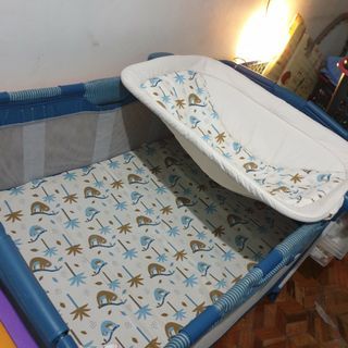 Personal crib with changing diaper