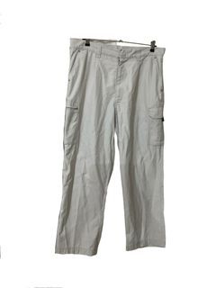 Plus size beige khaki cargo pants trouser with pockets