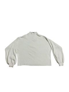 Plus size ribbed turtleneck white long sleeves jumper