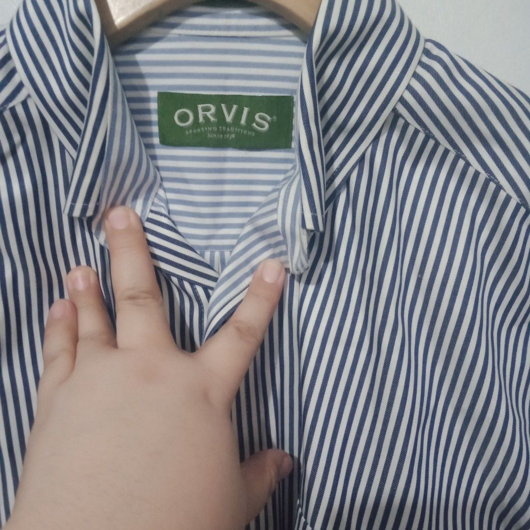 Preppy longsleeves stripes oversized polo (Category: Longsleeves) located in Quezon City. Submitted by plus4lessshop (Listing ID 1301853674, Image 3). Description: Very nice fabric and best fits to medium to large frames.