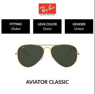 Original Ray Ban Aviator Large Metal - RB3025 001 - Sunglasses