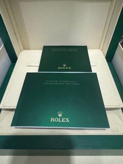 Rolex Manual and Warranty for Daytona 2020 up