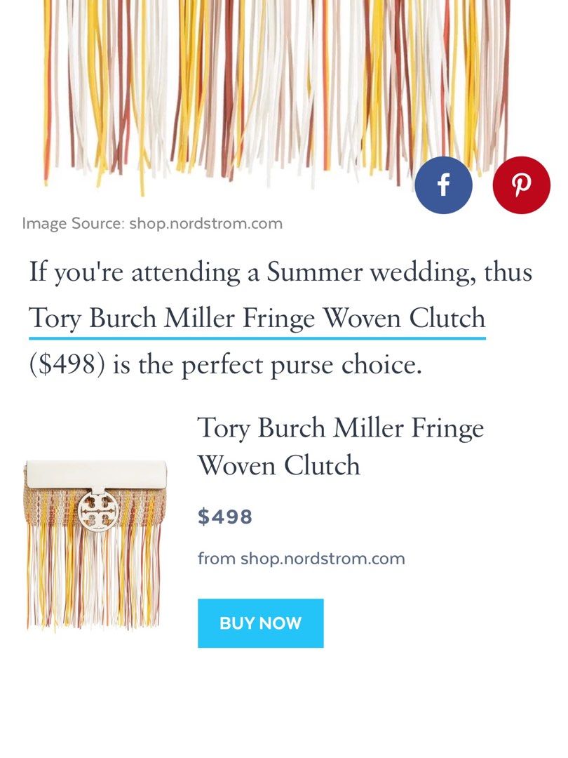 RRP RM2 780 TORY BURCH Miller Fringe Clutch Bag Luxury Bags Wallets on Carousell